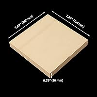 Vista 2 de ZOENHOU 10 tableros de lienzo de madera de 8 x 8 pulgadas, lienzo de madera cuadrado sin terminar, paneles de madera acunados para pintar, verter