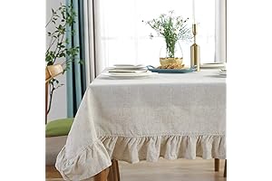 AMZALI Flouncy Tablecloth: Elevate Your Dining Ambiance