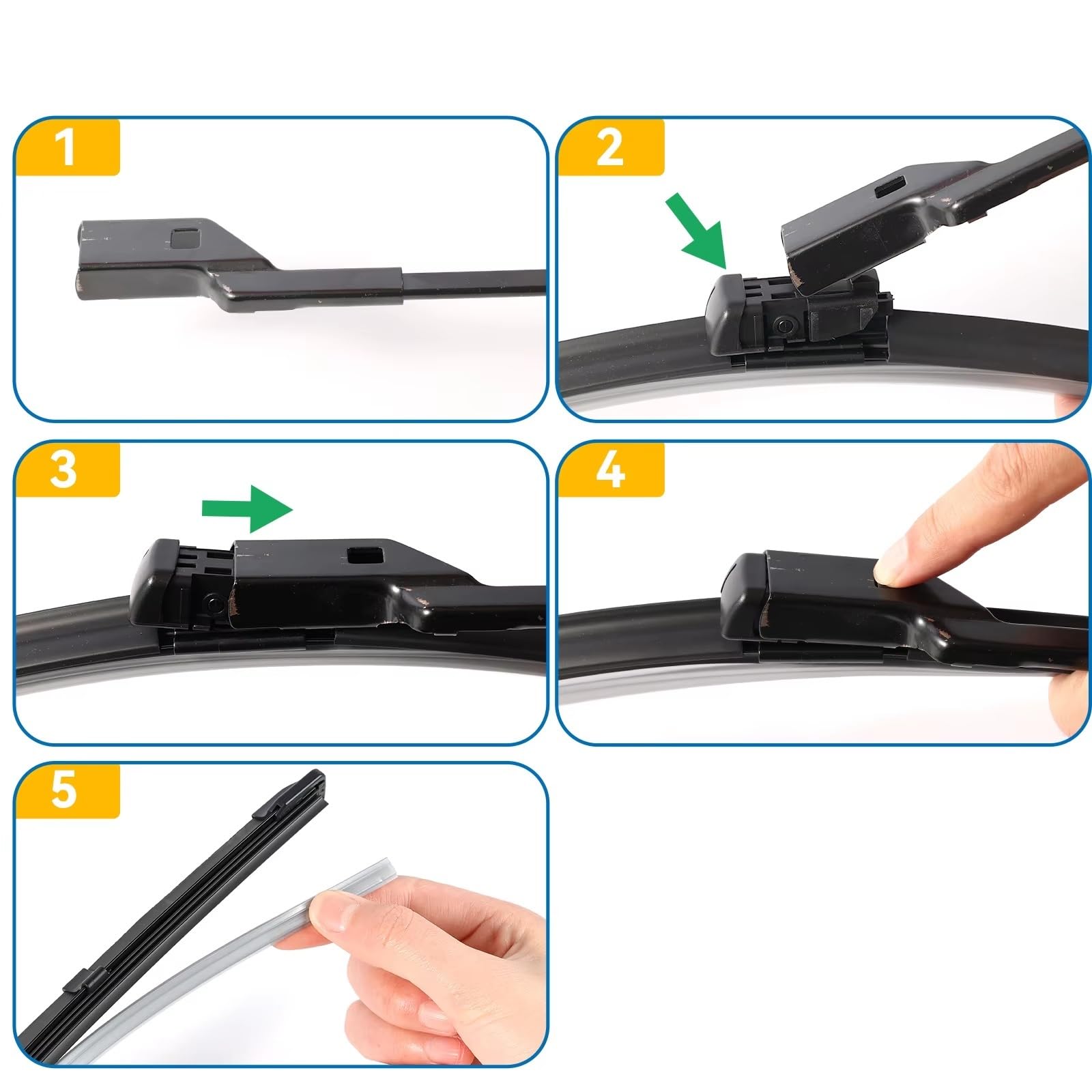 Silencio escobilla limpiaparabrisas Para Tesla Para Model S 3 YX 2012-2026 Limpiaparabrisas Delanteros LHD piaparabrisa(Model X)