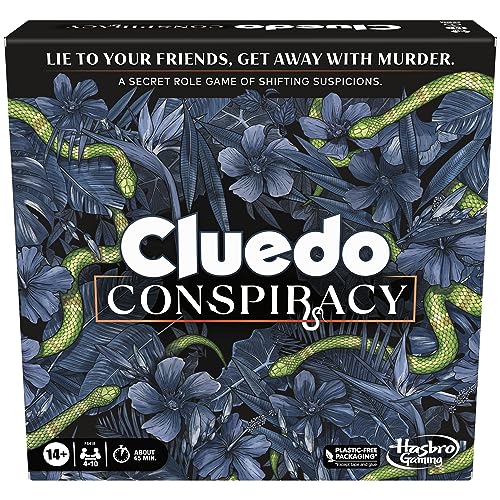 Cluedo Conspiracy Board Game for Adults and Teens Party Game of Bluffing Secret Roles & Strategy for 410 Players Lie to Friends &Uncover Murder Plots Great Gift For Families