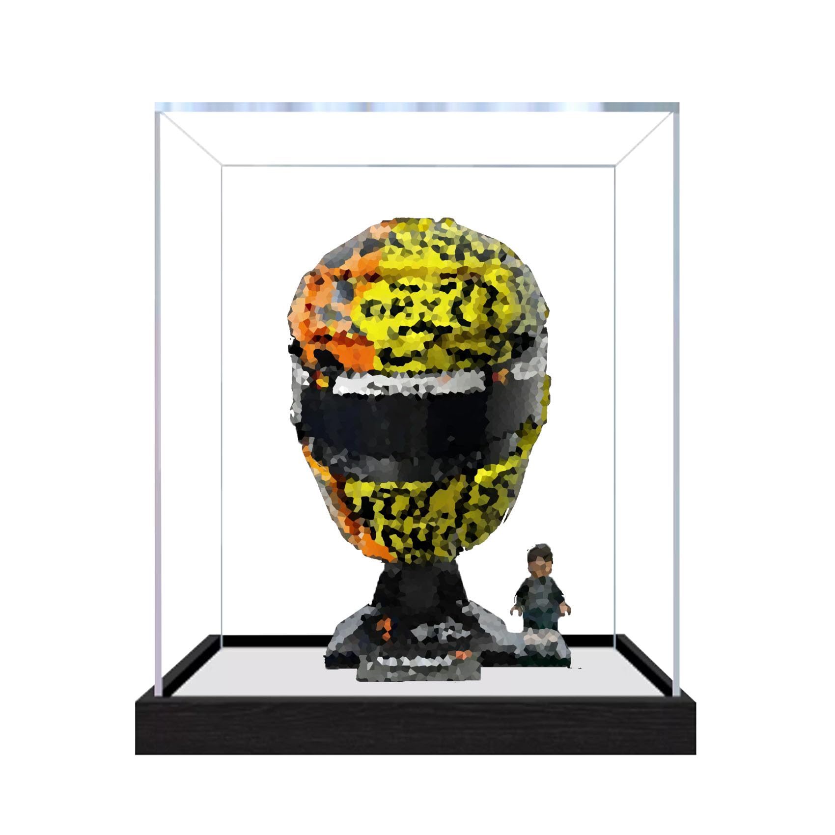 Dustproof acrylic Display Case for Le-go 43023 Helmets Model-display box only (StyleC 3mm)
