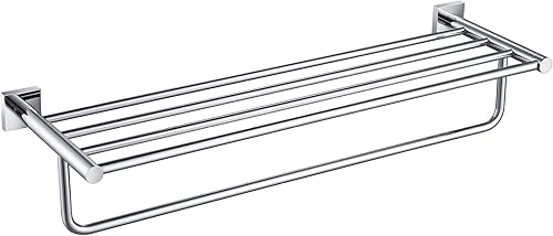 KRAUS Ventus KEA-17742CH - Estante de baño con toallero, acabado cromado, KEA-17742CH