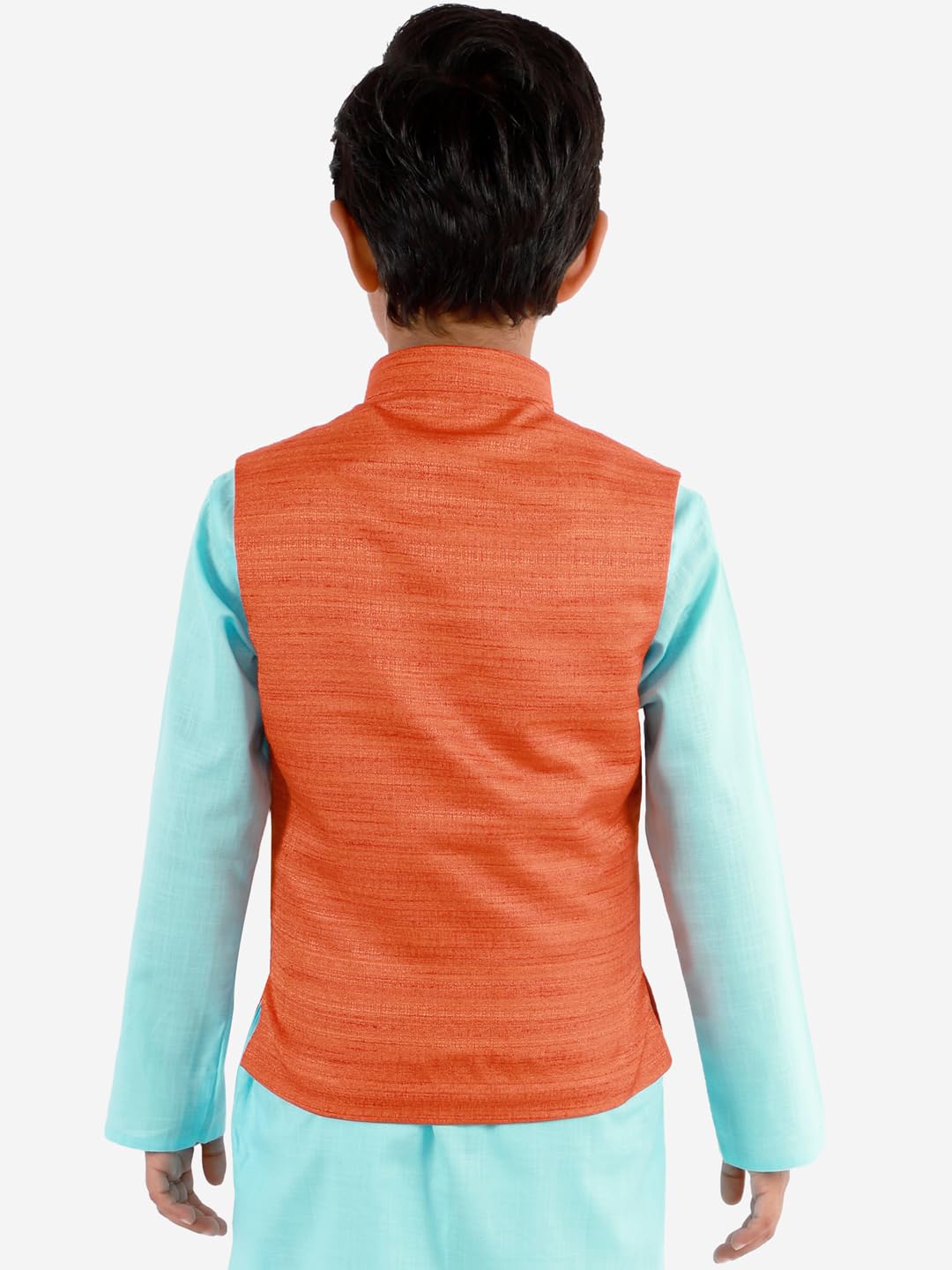 Jbn Creation Vastramay Boys' Orange Nehru Jacket (B1365)
