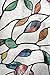 Artscape New Leaf | Privacy Window Film with Vibrant Colored Pattern | Non-Adhesive & UV Protection | Easy to Apply & Removable | 24 x 36 Inches | Made in USA