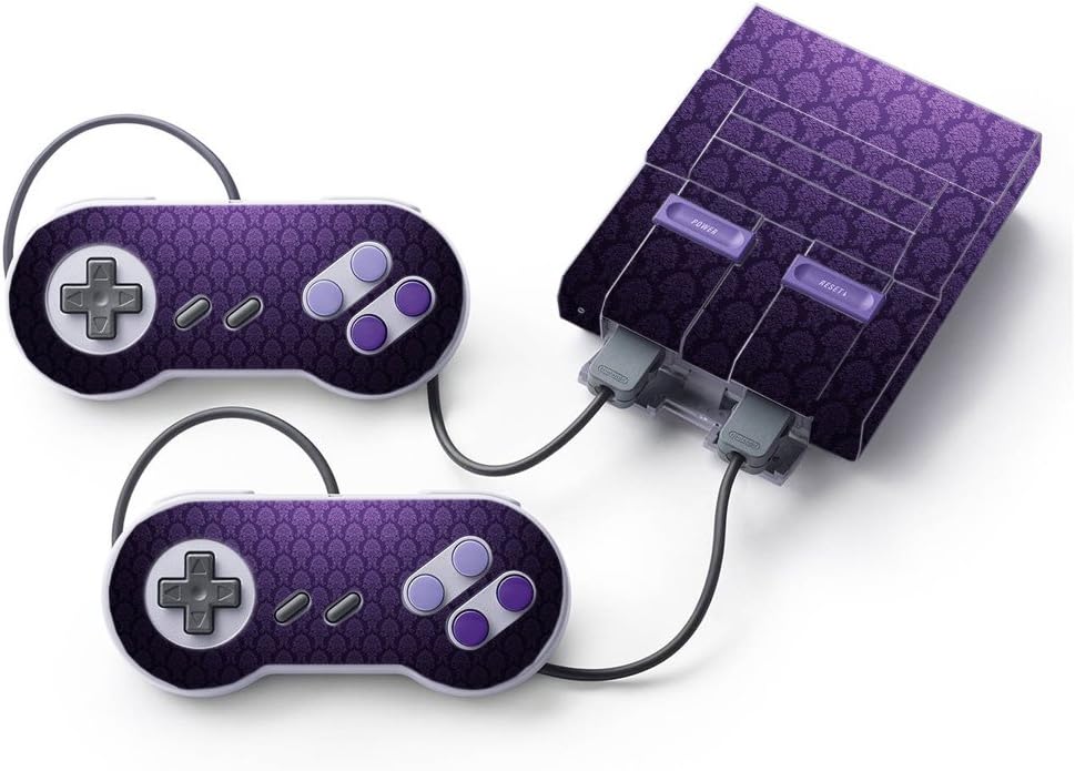 MightySkins Skin Compatible with Nintendo Super NES Classic - Antique Purple | Protective, Durable, and Unique Vinyl Decal wrap Cover | Easy to Apply, Remove, and Change Styles | Made in The USA