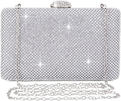 Pochette Donna BAIGIO In Pelle PU - Borsa A Tracolla Con Catena Staccabile | Elegante Per Serate, Matrimoni E Eventi - Foto 3