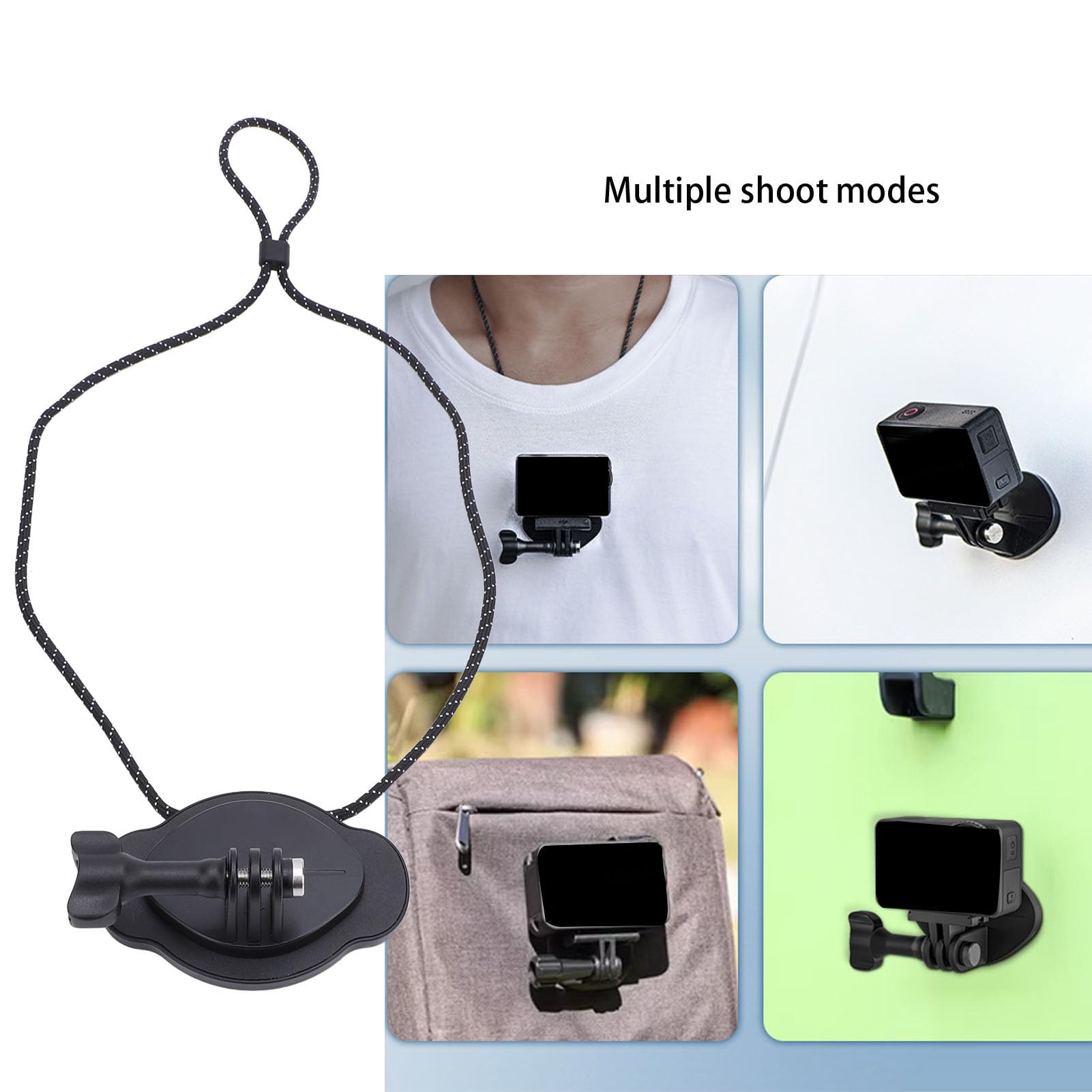 Support de Cou Magnétique, Lanière de Support de Collier pour Selfie POV, Accessoires Vlog pour X4, Action 4