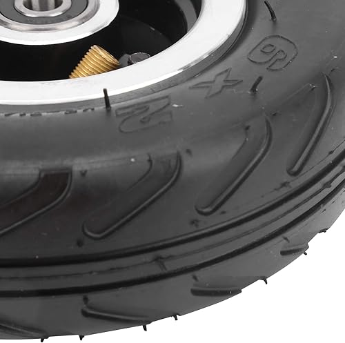 Miniatura 8 de Rueda neumática, rueda neumática de 6 pulgadas con cubo de aleación de aluminio, agarre fuerte para scooter eléctrico, ruedas de repuesto para