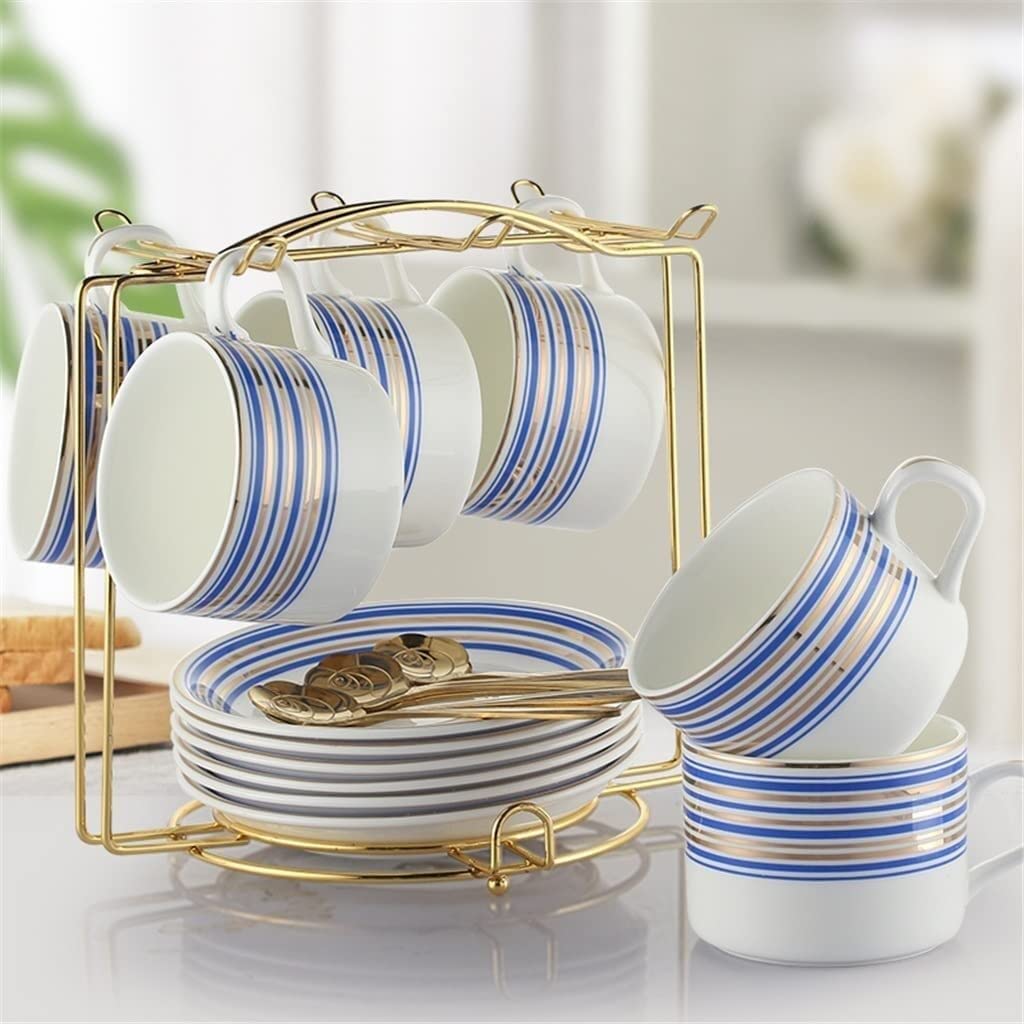 Luce di Lusso in Stile Europeo Tazza di Tazza di caffè Tazza di caffè Set da 6 Pezzi Set di Tazza di tè da tè a Tazza da tè da tè a Tazza di tè