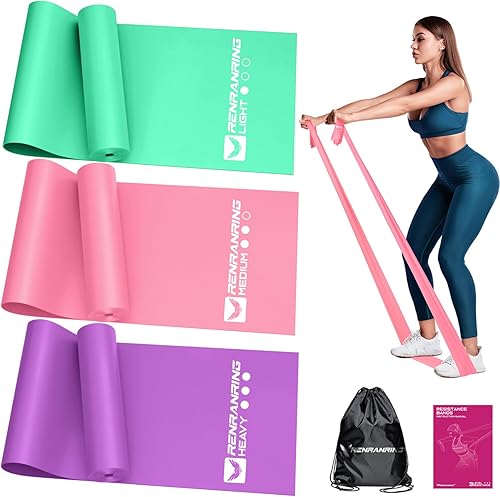 Resistance Bands for Working Out, Exercise Bands for Physical Therapy, Stretch, Recovery, Pilates, Rehab, Strength Training and Yoga Starter Set disponible en Yaxa Venezuela