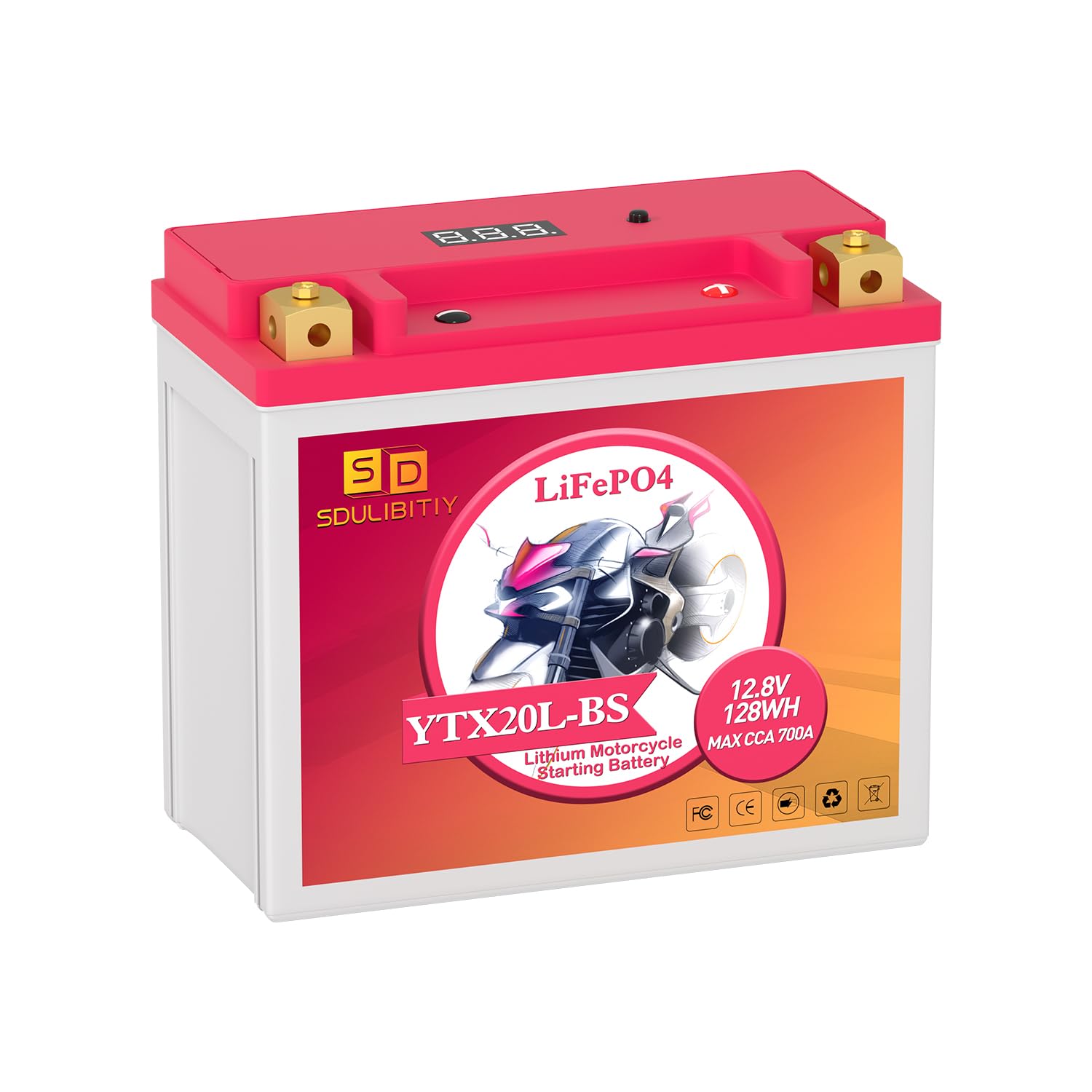 Photo 1 of Lithium Motorcycle Battery LiFePO4 YTX20L-BS 12.8V 10Ah 700CCA For Motorcycle Compatible ATV, UTV, Jet Ski, 4 wheeler, Scooter, PWC, Seadoo, Polaris