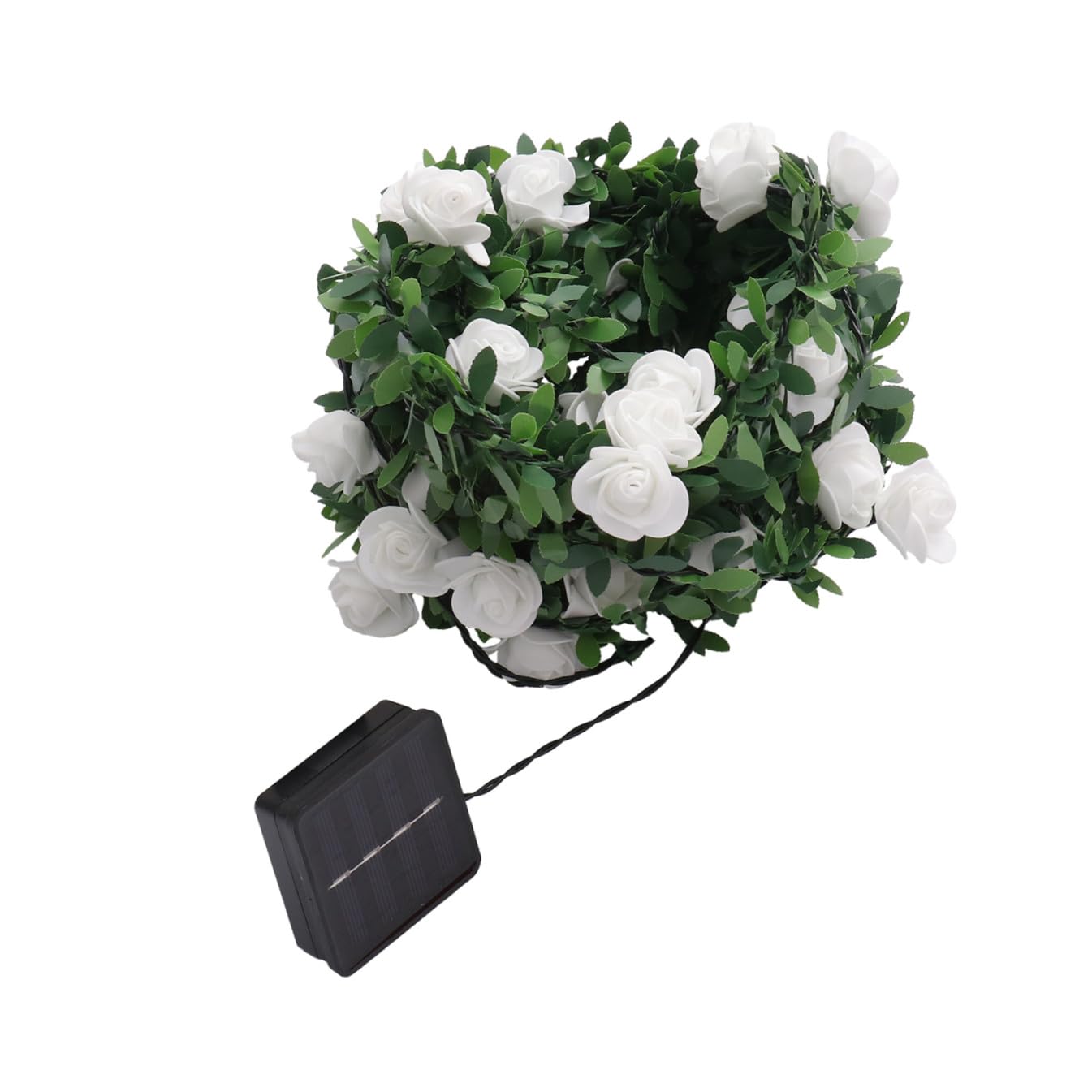 Cadena de luces LED solares YARNOW de PVC resistente contra la lluvia para decoración exterior 8