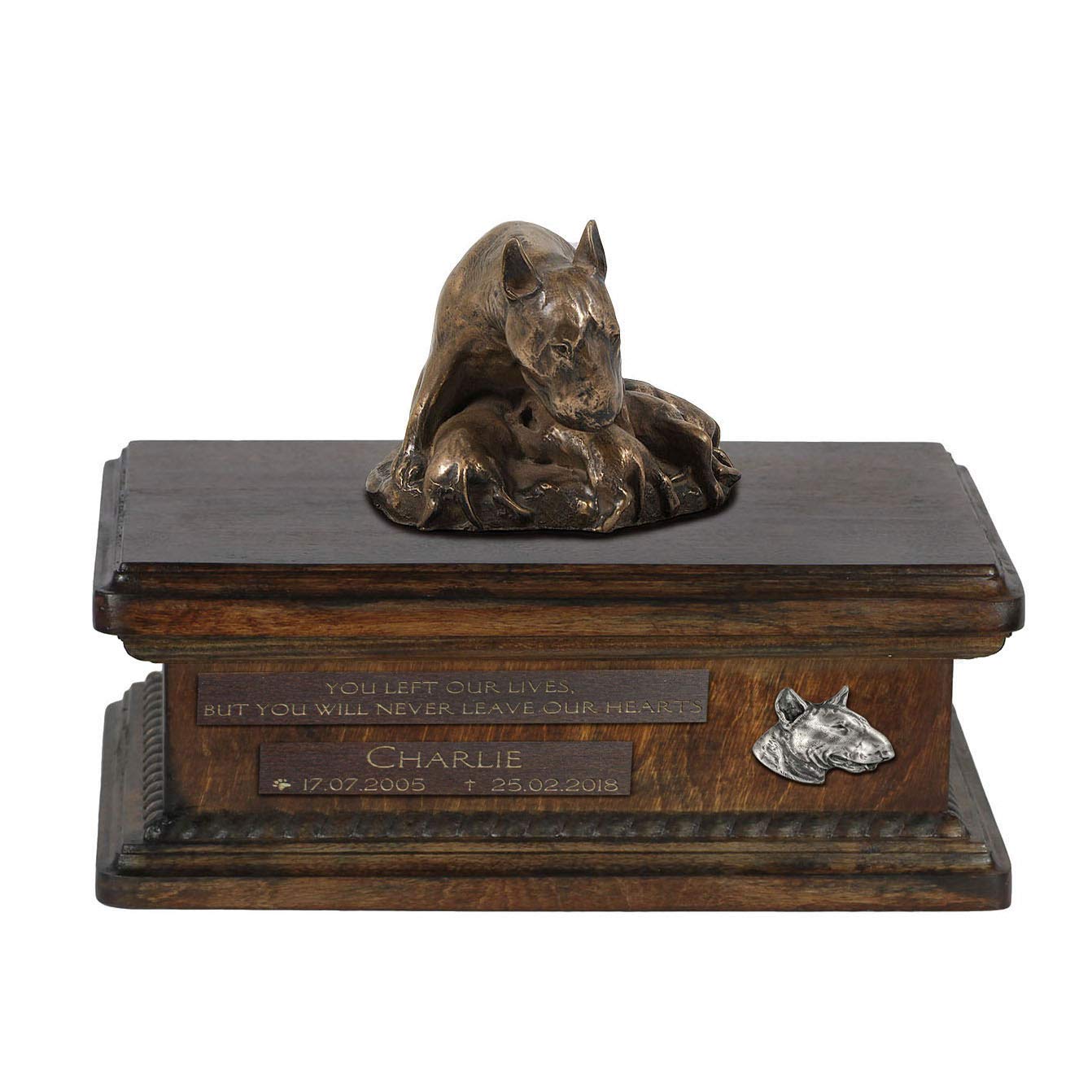 Urne pour les cendres de chien grande taille 5L Bull Terrier