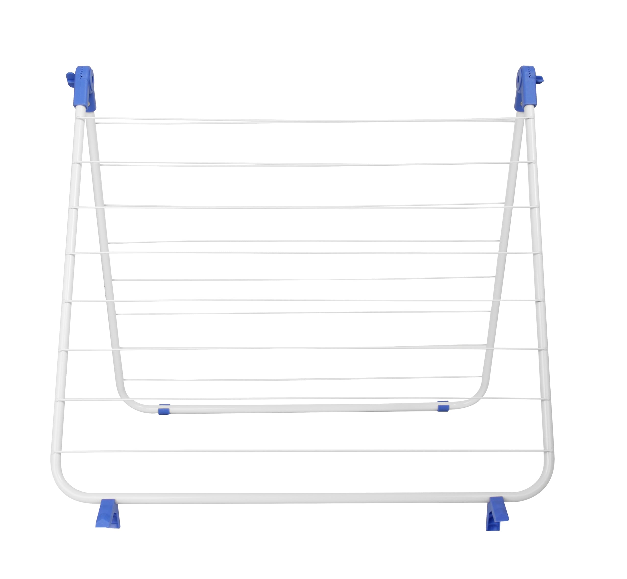 Gardissimo Metall Wäschetrockner Tumby für Badewanne, Weiß-Blau | 10 m Trockenlänge, Material: Metall und Kunststoff, Badewannen Trockner, Wäscheständer