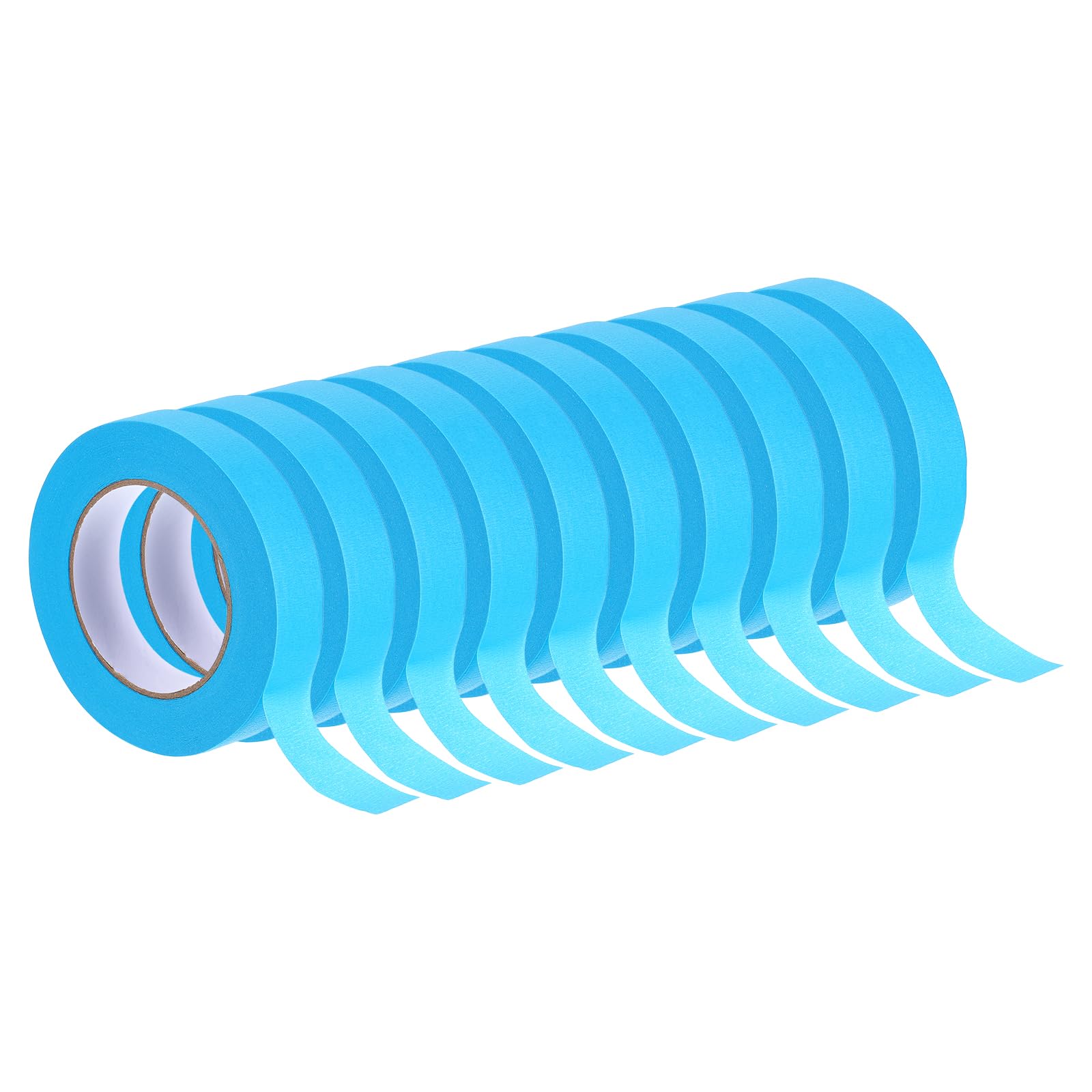 Rebower Masking Tape Light Blue Painters Tape Paper Tape [for Crafts DIY Walls Painting Packing Automotive Home Decoration Teaching]- 1 Inch x 60 Yards/48 Rolls — image 1