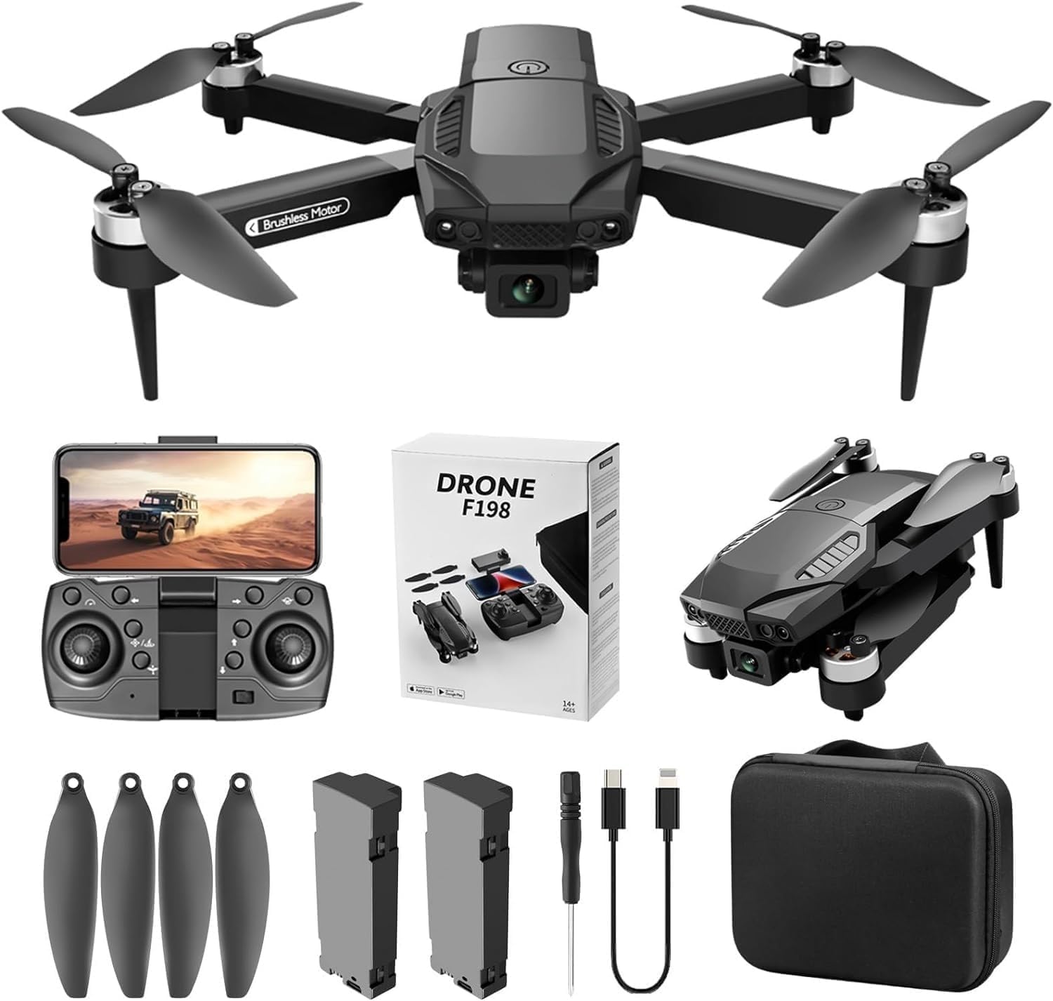 See full amazon price history chart for K2D2-Drone-with-Camera-4K-60-Mins-Flight-with-2-batteries-5GHz-Transmission-GPS-Auto-Return-Brushless-Motor-Foldable-and-3D-Flips-Headless-Mode-Aerial-Photography-Drone-Multicolor (F198) K2D2-Drone-with-Camera-4K-60-Mins-Flight-with-2-batteries-5GHz-Transmission-GPS-Auto-Return-Brushless-Motor-Foldable-and-3D-Flips-Headless-Mode-Aerial-Photography-Drone-Multicolor (F198) (B0DB7LJT7Q) Amazon Price History, Amazon Price Tracker