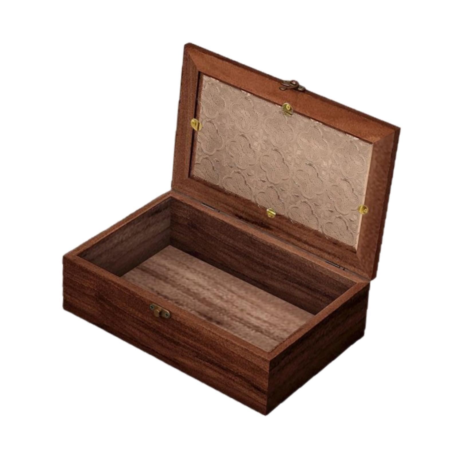 Boîte en bois souvenirs avec vitre en verre pour un cadeau idéal