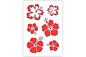 Aloha Hibiscus Flower Stencil