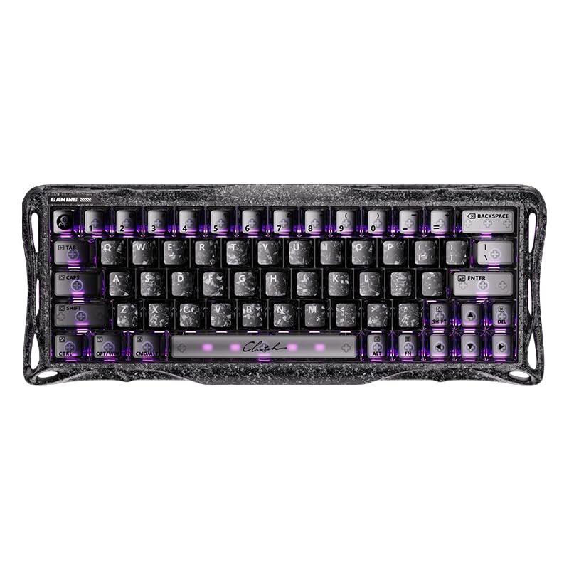Image of GravaStar Mercury V60 Pro 60% HE Magnetic Gaming Keyboard, True 8kHz Polling Rate, 0.125ms Latency, Dynamic Rapid Trigger, 0.005mm Adjustable Actuation, Full Aluminum Frame (Cyber Frost Black)