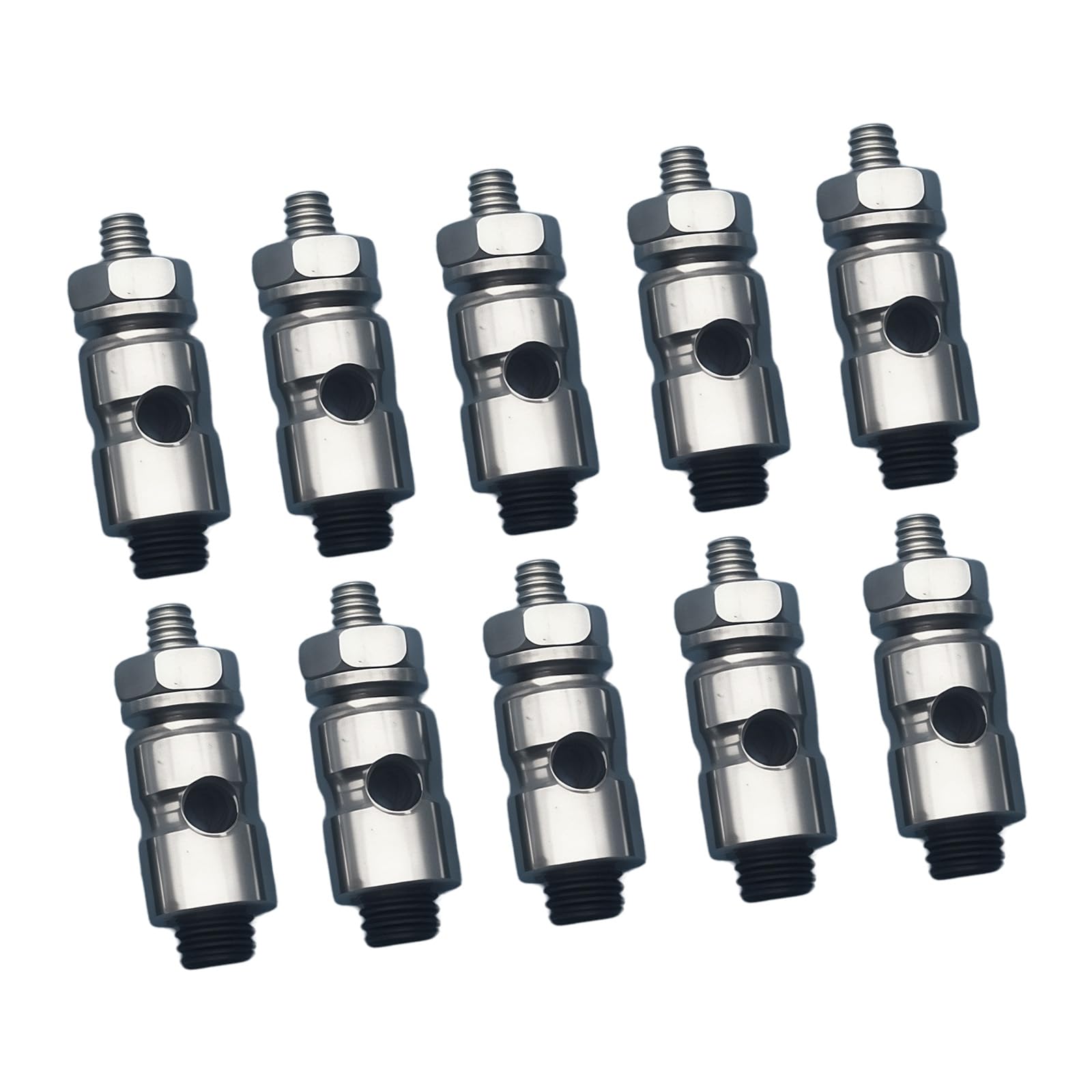 Laikoutd D1.8mm 10Pieces Metal Adjustable Pushrod Connectors Linkage Stopper For Remote Helicopters And Boats Model Building Connectors