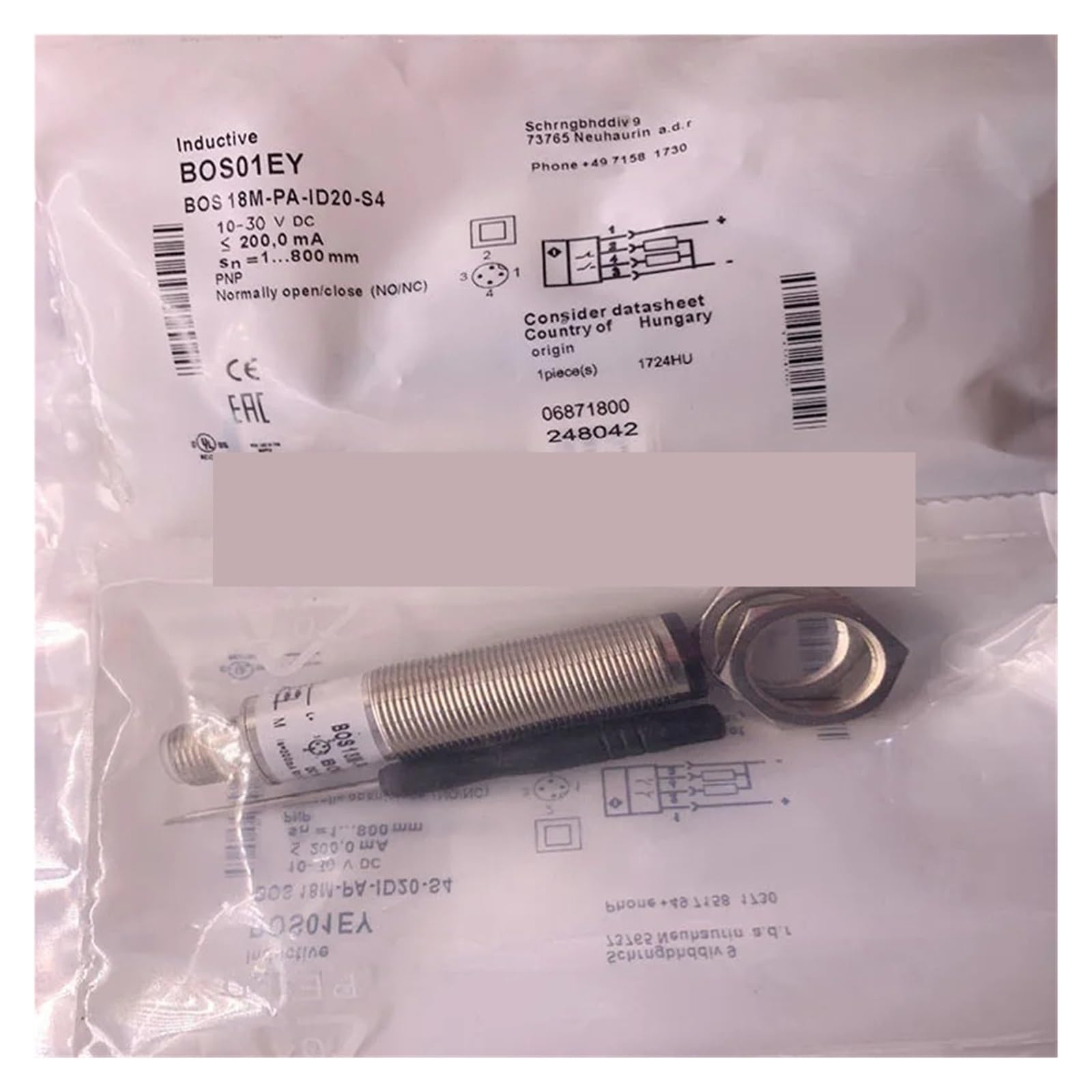 CJKXPZMH Sensor BES008M M18MI-PSC80B-S04K M08EG-NSC25F-S04G/M08EG1-PSC40F-S04G(M08EG1-PSC40F-S04G)