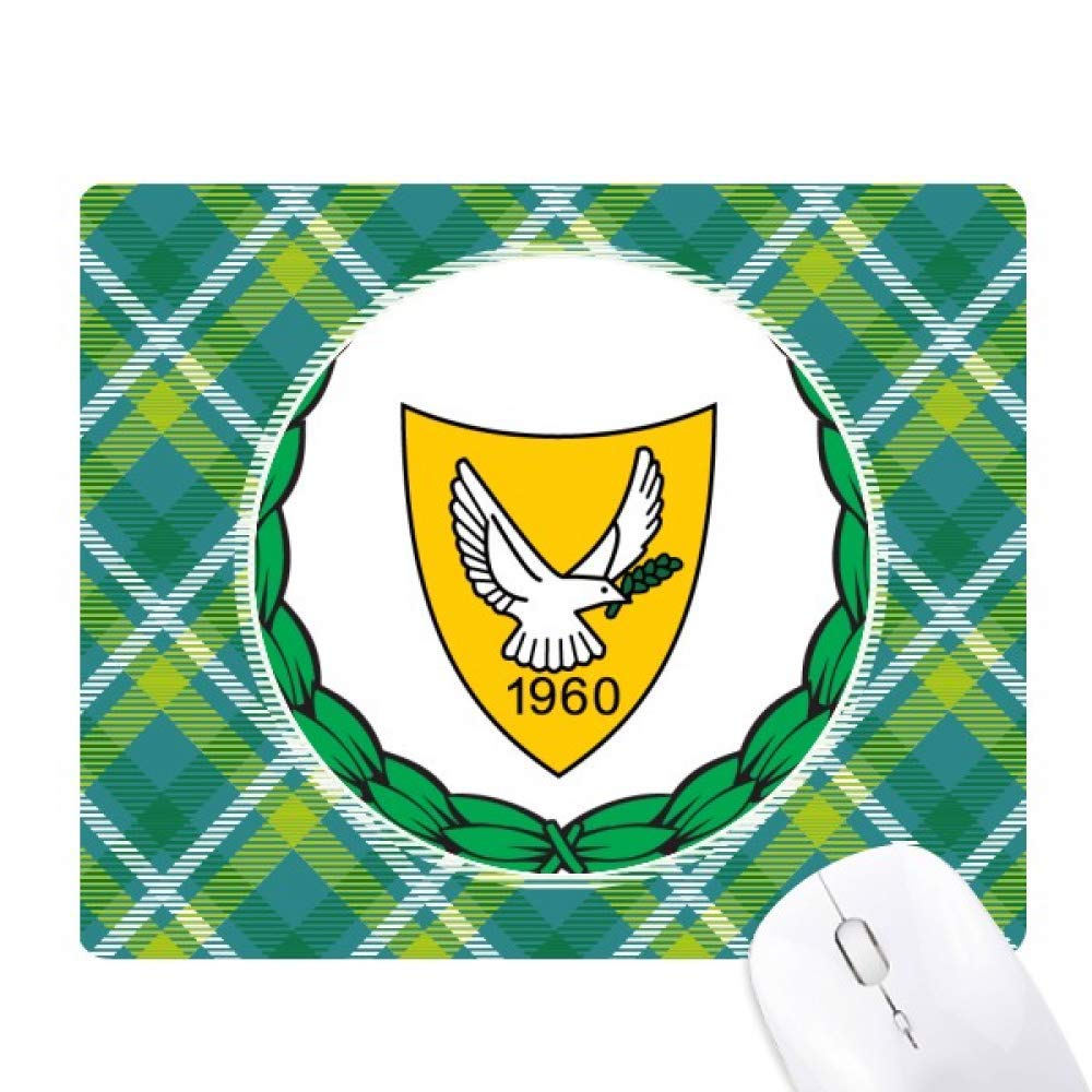 Tapis de souris pixel vert emblème Chypre pour bureau chic - 6