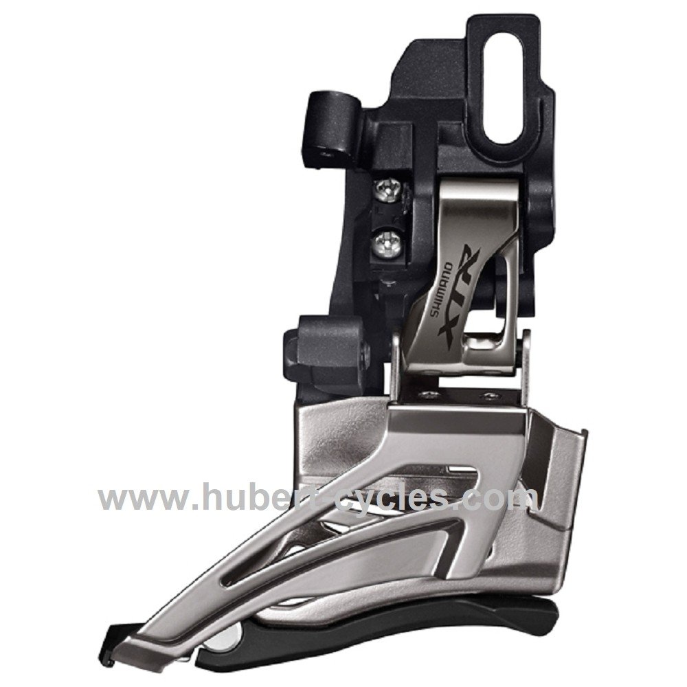 Shimano FD-M9025, Deragliatore Doppia, 34-38D, 66-69, Nero/Argento