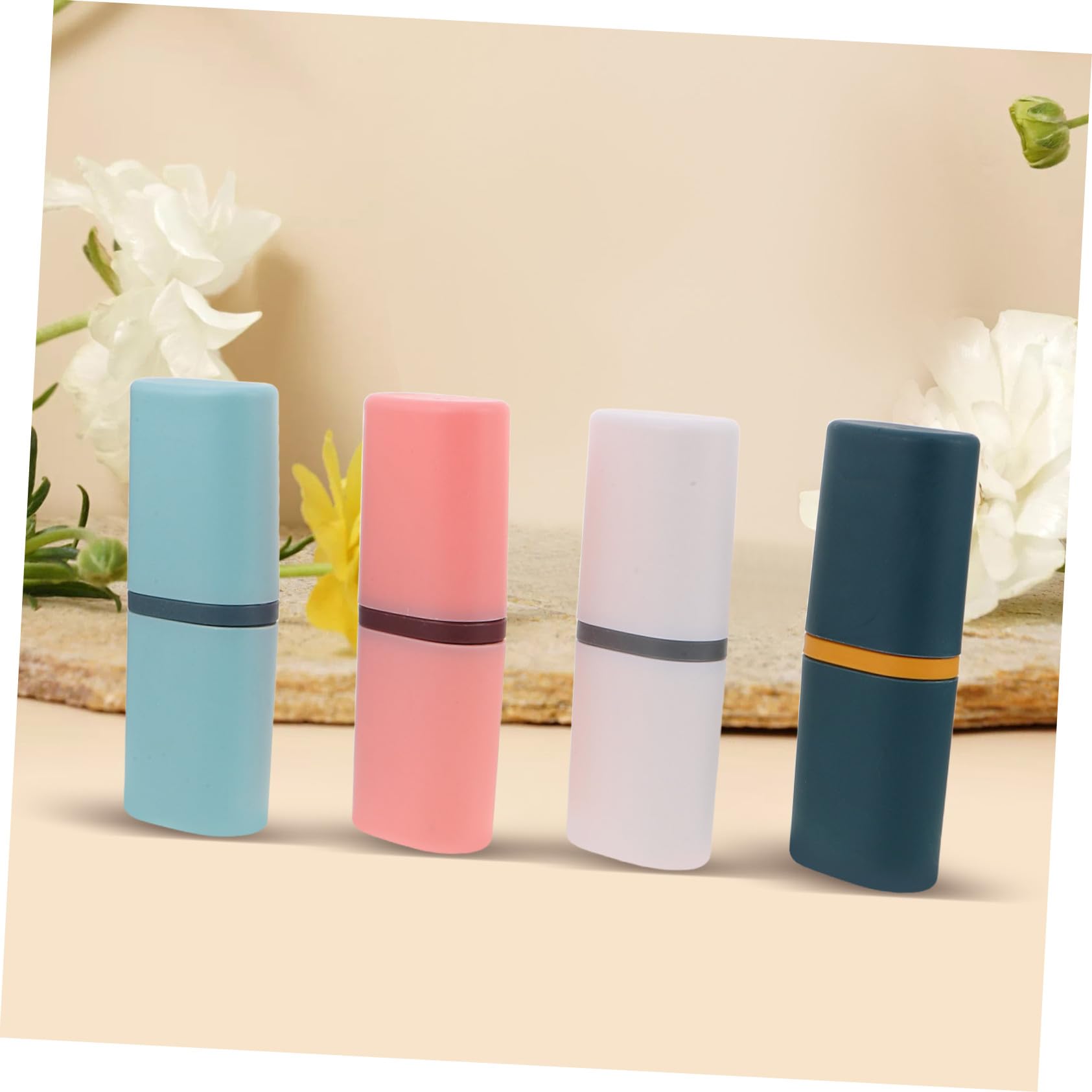 Beaupretty 8piezas Artículos De Aseo De Viaje Para Camping Escuela y Viajes De Negocio Incluye Estuches Portátiles Para Cepillos De Dientes y Contenedor Para Pasta De Dientes