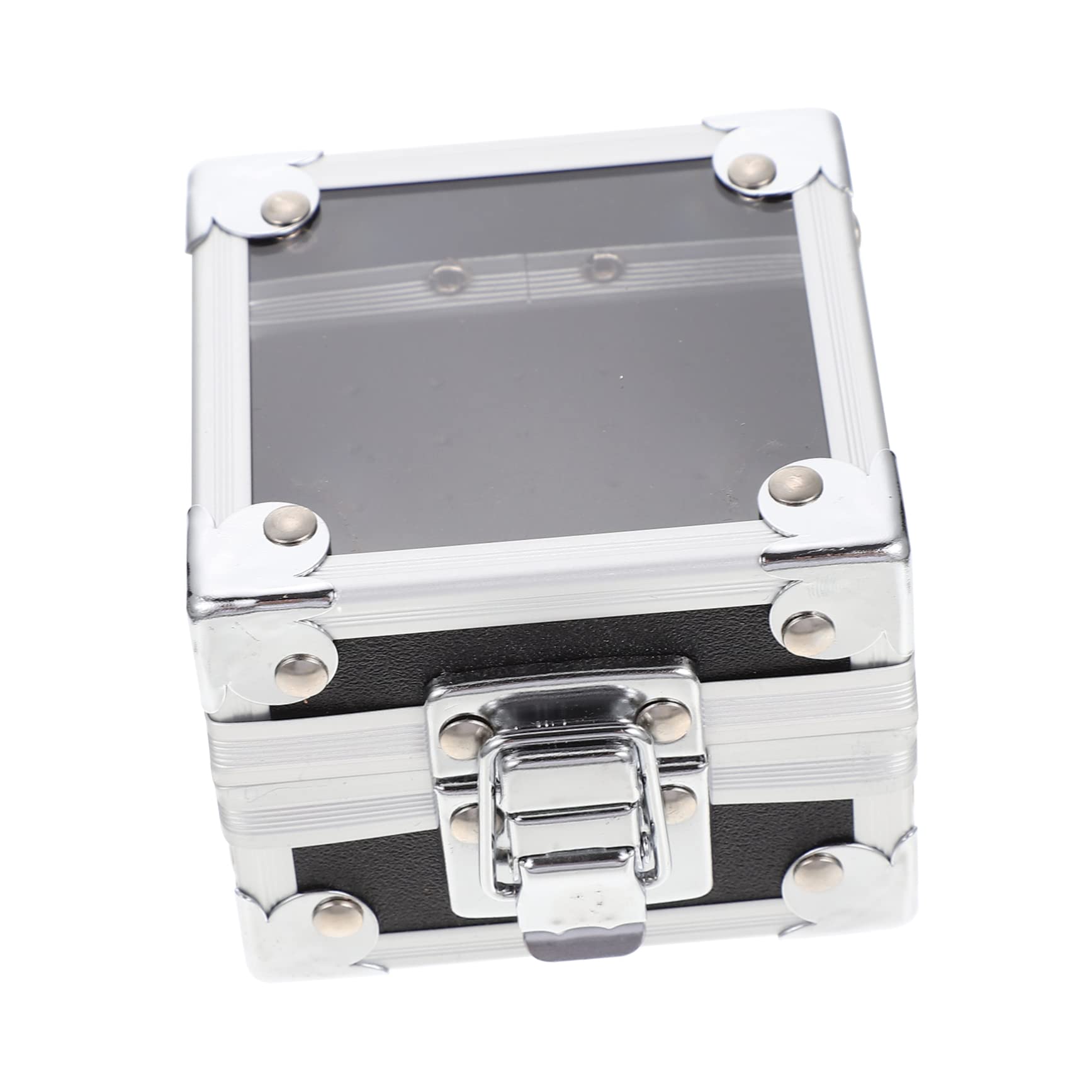 Beatifufu Nail Drill Bits Storage Box Sturdy Acrylic Organizer for Manicure Polisher Heads Dustproof Display Case for Nail Drill Bit Accessories for