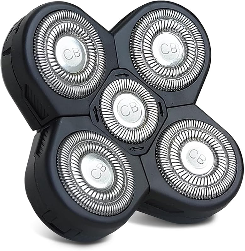 Cabeça de reposição para barbeador rotativo universal com 5 lâminas, The Cut Buddy, 1 unidade