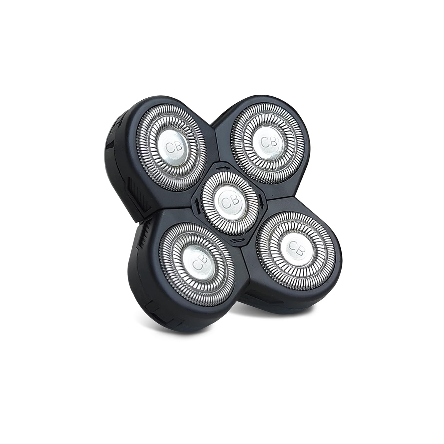 Bald Buddy 5-Blade Replacement Shaving Head | For Rotary Wet And Dry Head Shaver For Coarse Hair | For Head / Skull, Arms, Legs, Back, Chest, Men And Women | 1 Unit