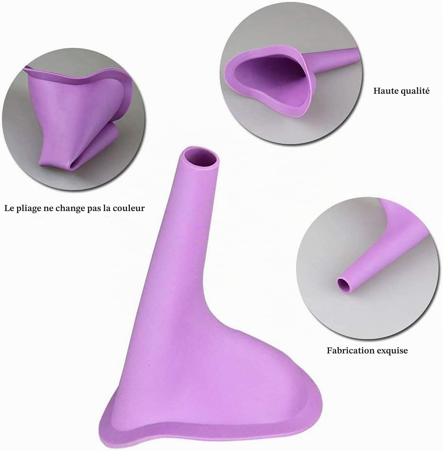 Urinoir portatif pour femmes pipi debout pisse pour femme réutilisable reutilisable feminin portable urinaux toilette féminine feminine wc accessoire entonnoir