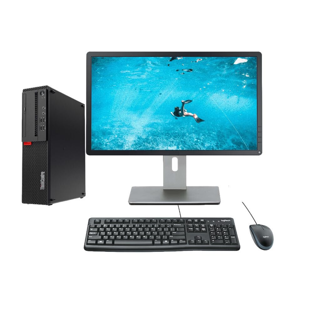 Lenovo M910s SFF Bundle Desktop PC i5-6500 3.6GHz 128GB 16GB RAM + 24 ...