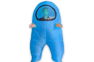 Halloween Inflatable Kids Bubble Suit with Sleeves 3.3-5.1ft, Easy On