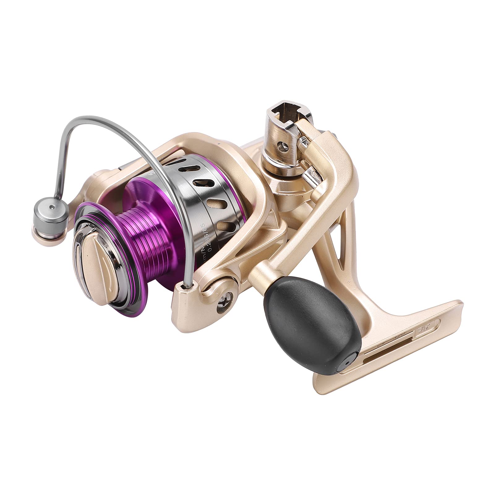 Moulinet Spinning avec Tasse en métal, roulements Lisses pour la pêche, Main Gauche et Droite, Interchangeable, 5.2:1 5 + 1BB
