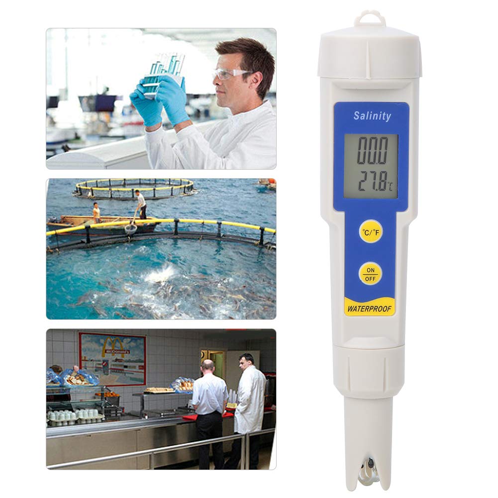 Tester Di Salinità Portatile Digitale Misuratore Con Compensazione Temperatura Per Acquari E Soluzioni Saline