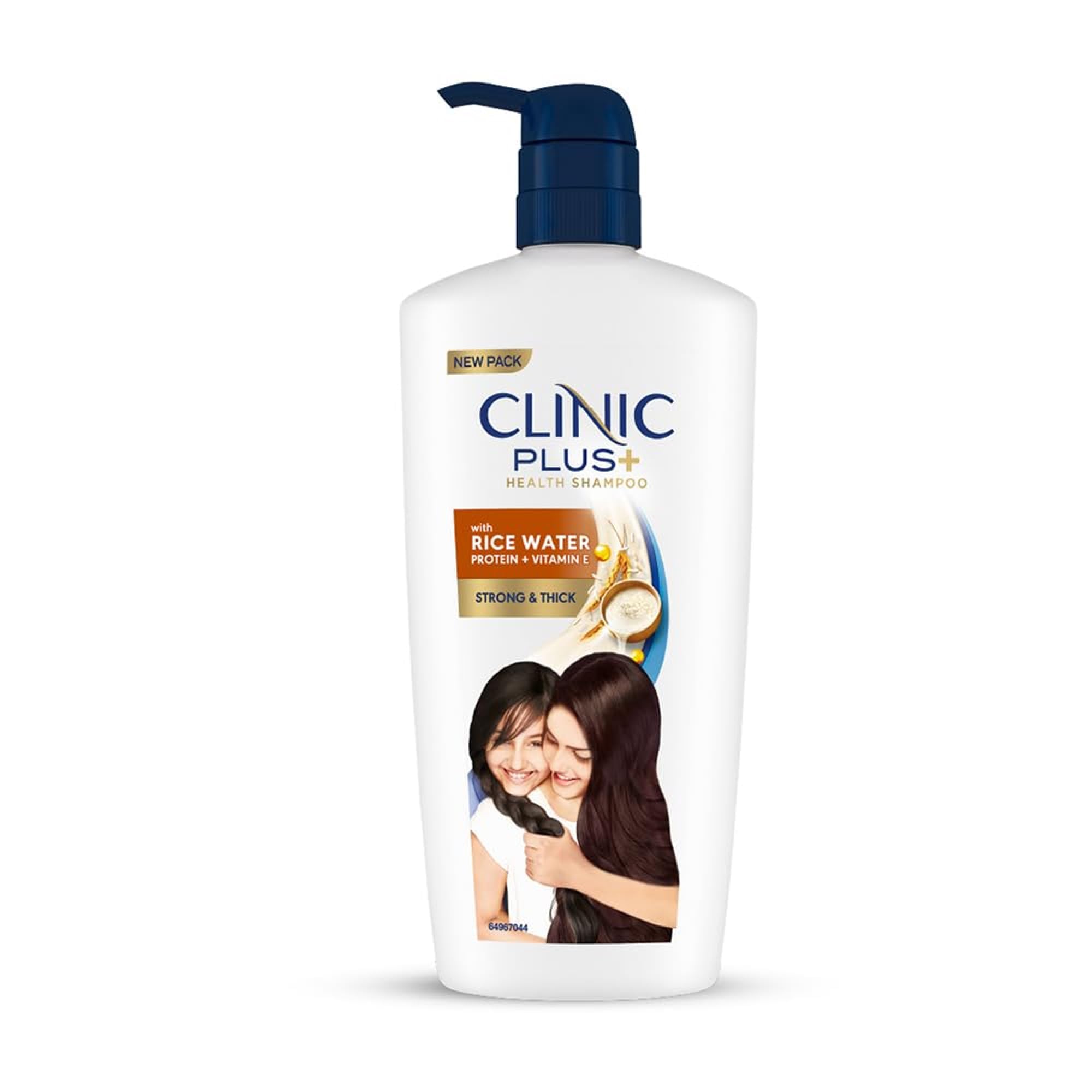 Clinic Plus Strong & Thick Shampoo with Rice Water, Protein + Vitamin E for Hair Strengthening, Breakage Reduction and Thicker Hair,650 ml.