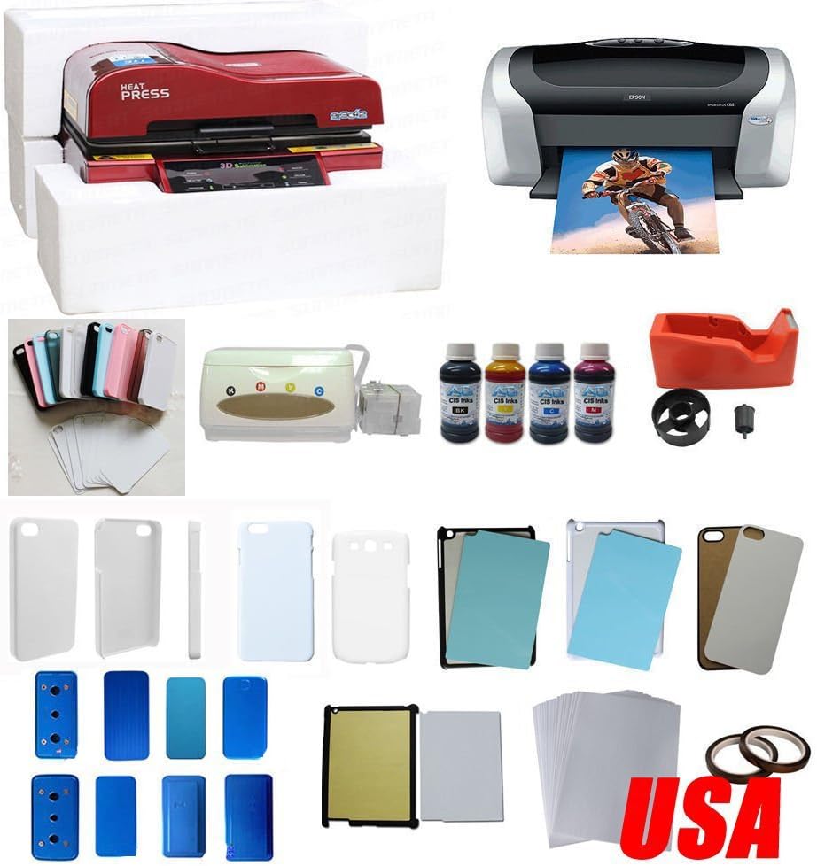3D Sublimation Heat Press Machine Ink Paper Printer Phone Cover Transfer Package
