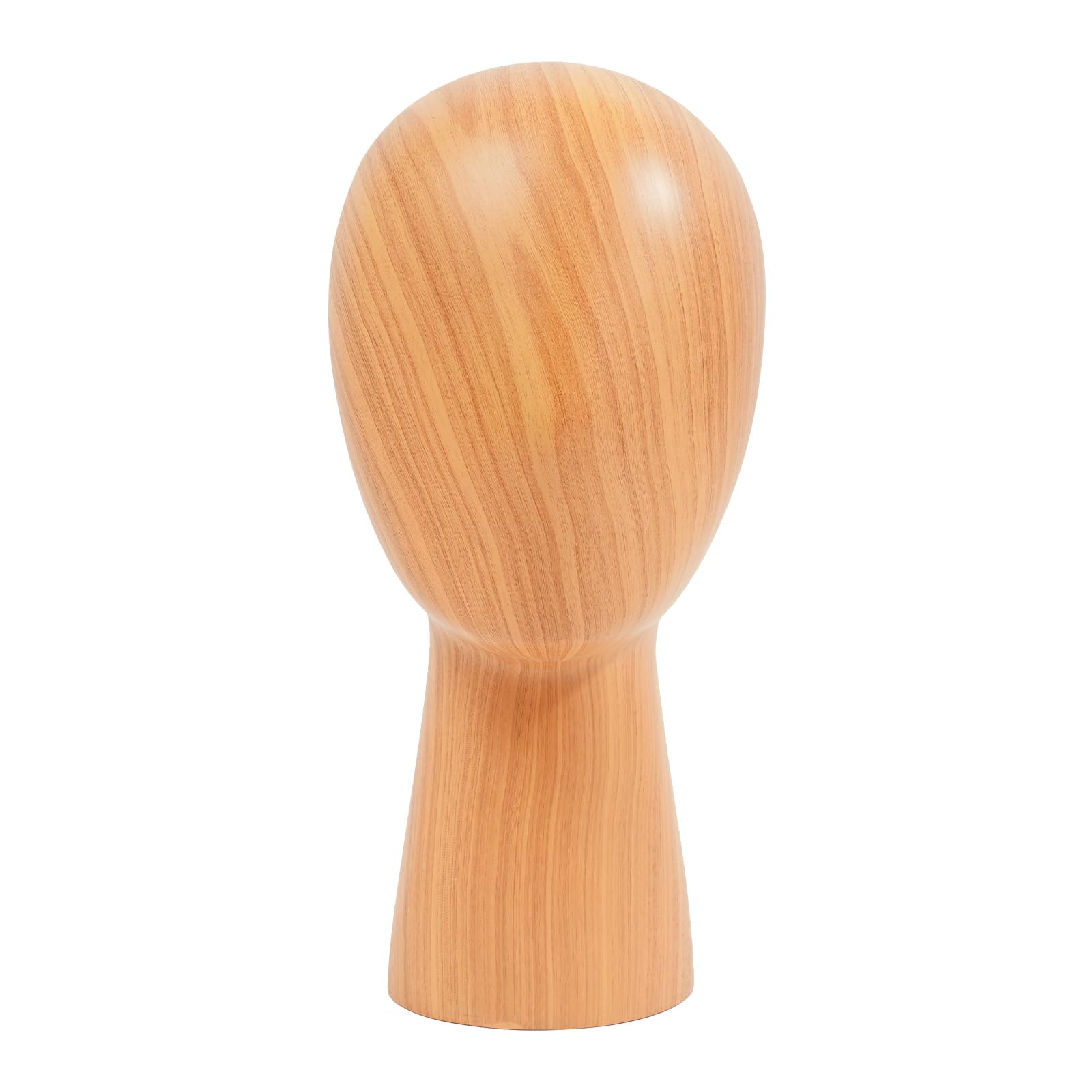 Perückenständer, Höhe 32/45cm, Kopf-Umfang 56cm, Durchmesser der Basis 13cm, Hutständer Kopf Holz, Mannequin Kopf Schaufenster, Friseursalons, Hutgeschäfte (Höhe 32cm, Dunkle Holzfarbe)
