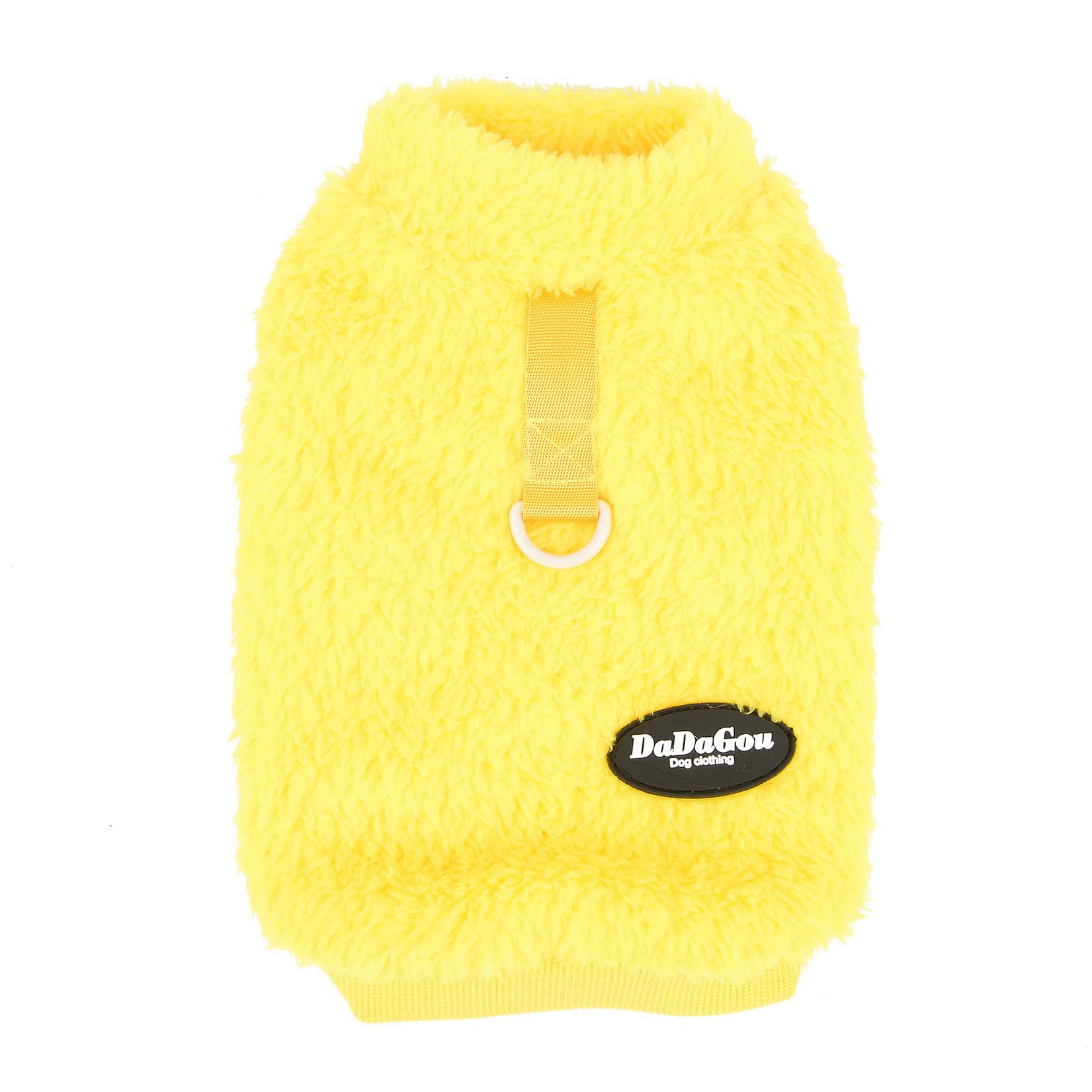 Zunea Fleece Dog Jumper Winter Warm Sweater Jacket Coat for Small Dogs Soft Fuzzy Puppy Clothes with D-Ring for Harness Lead Pullover Cold Weather Pet Girl Boy Apparel for Chihuahua Cats Yellow M - Image 3
