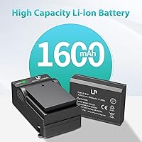 Vista 2 de LP Paquete de cargador de batería LP-E10, 1 paquete de batería y cargador, compatible con Canon EOS Rebel T3, T5, T6, T7, T100, 1100D, 1200D, 1300D