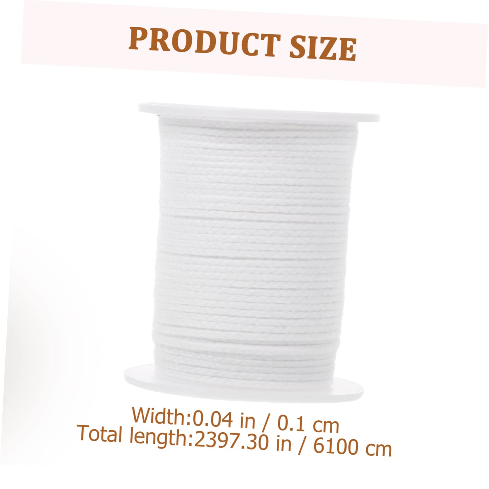 KONTONTY 1Set Cotton Candle Wicks for DIY Candle Making Versatile Craft Supplies for Pillar Taper and Tealight Candles Includes Wick Tabs for Easy Use