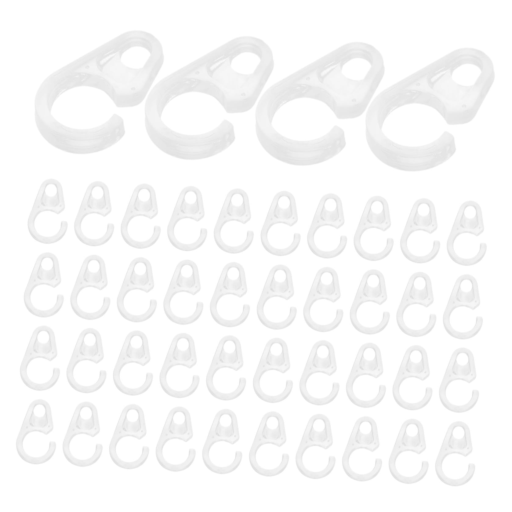 Ganci per Tende in Plastica 80 Pezzi Eccezionale Durata e Design Moderno, per Decorazioni Casa e Accessori Bagno Versatili