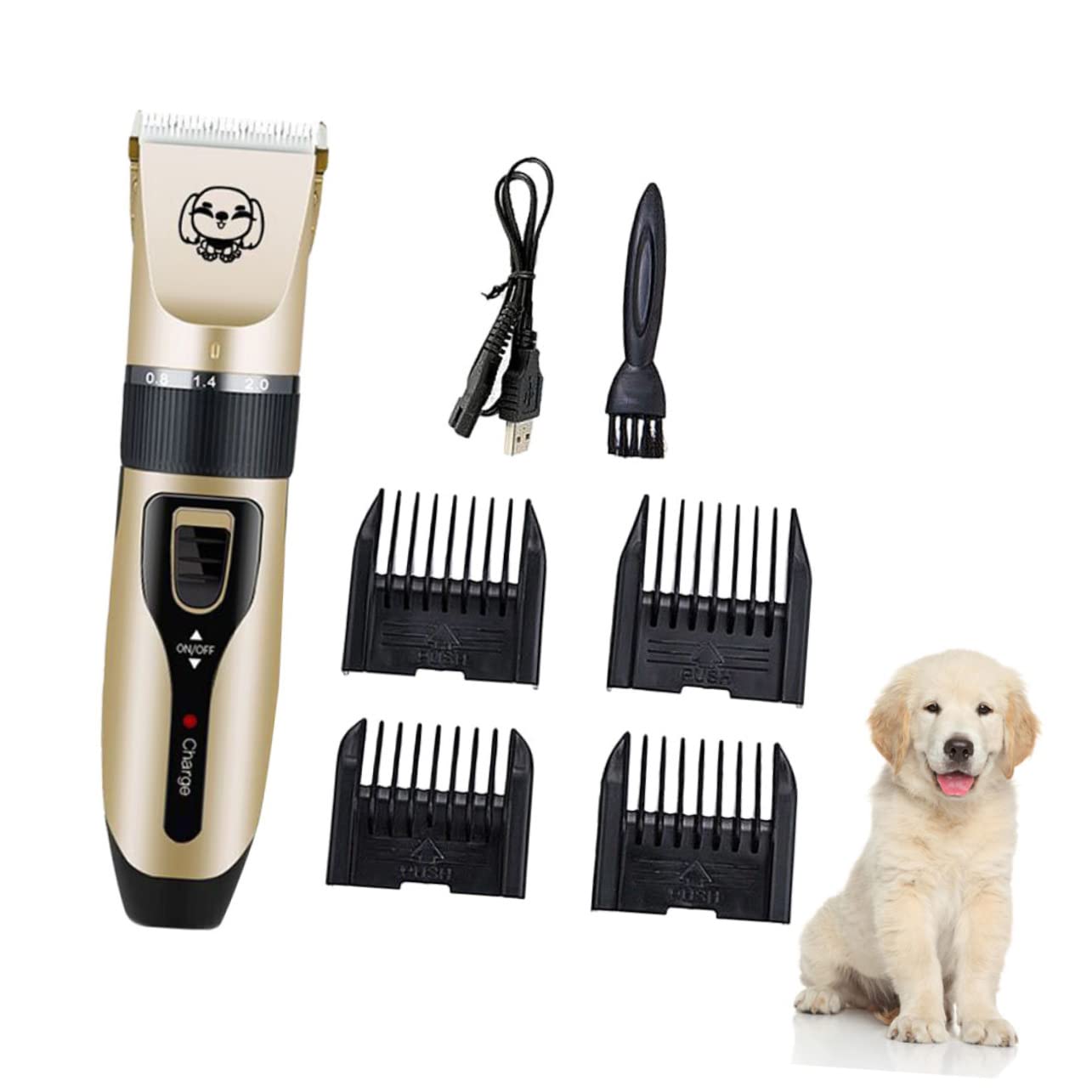 ERINGOGO Pet Hair Clipper Safe Dog Grooming Tool with Head Low Noise Cordless Design for Easy Trimming Dog Hair Trimmer for Paws Face and Ears