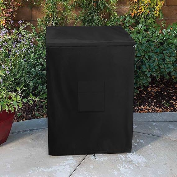 Waterproof Chest Freezer Cover for 7.0 Cubic Feet Outdoor Appliances with Air Vents Black(Black 71*58*86) - Image 5