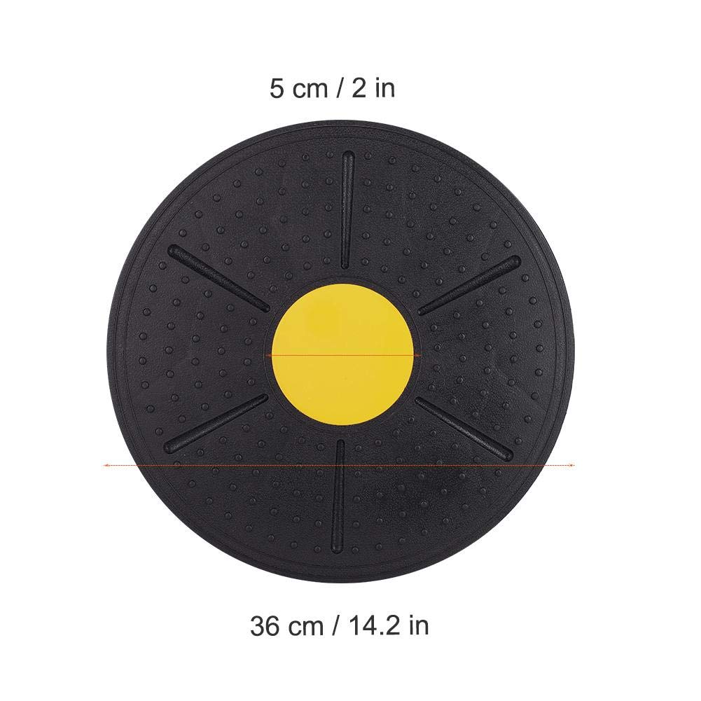 Wobble Balance Board,Stability Balance Disc for Adults Kids Fitness Yoga Training,Balance Cushion to Physical Therapy (Black-Orange) - Image 3