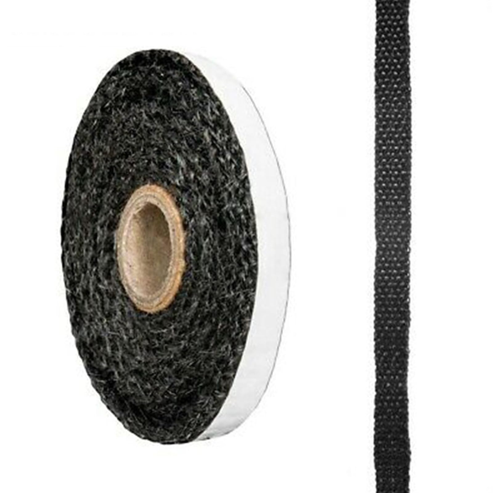 Wood Stove Gasket Fireplace and Stove Seal Rope Self Adhesive Fiberglass Black 10/15mm Width 2m Length(15mm 0.3cm)