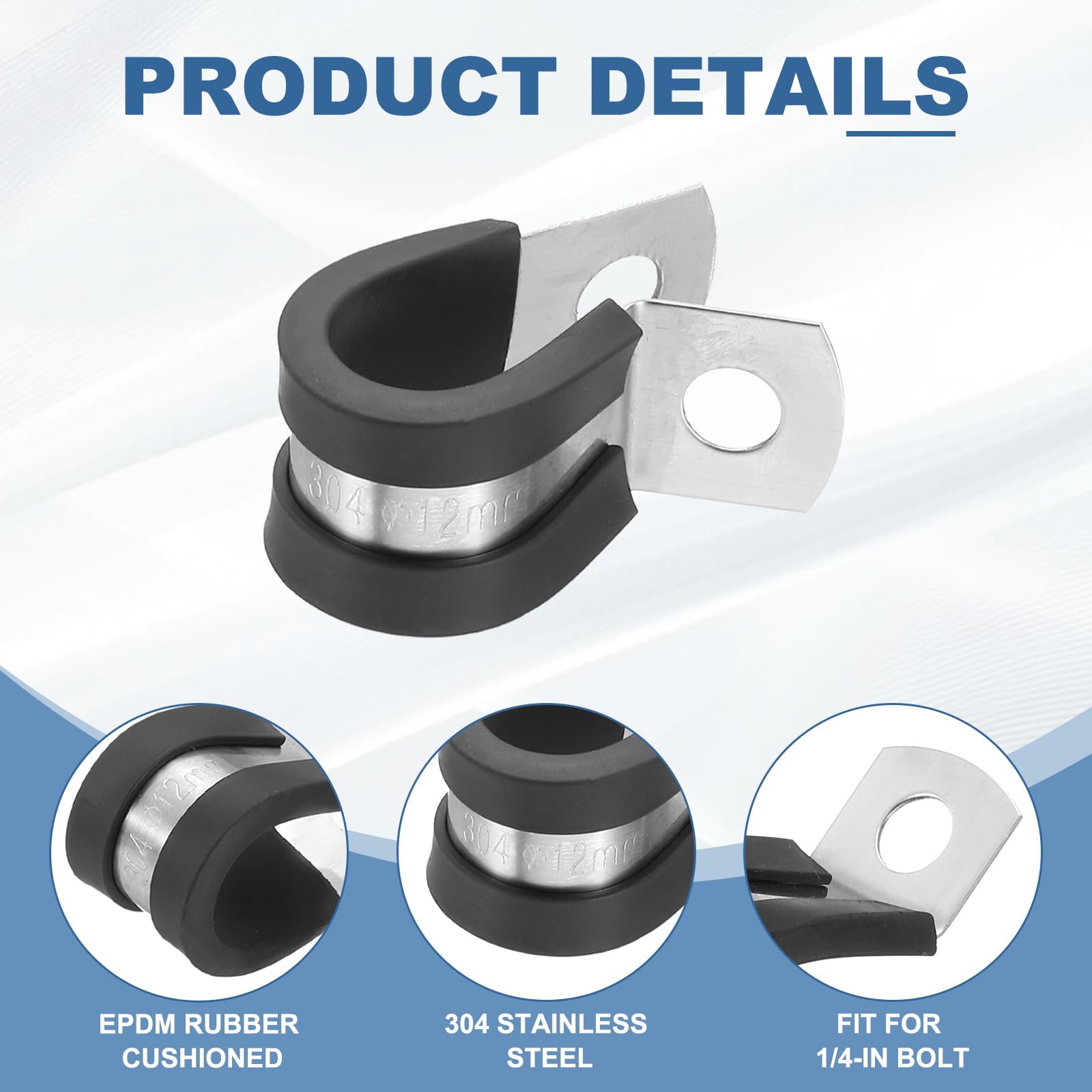 PATIKIL 4/9 Inch Cable Clamp - Image 3