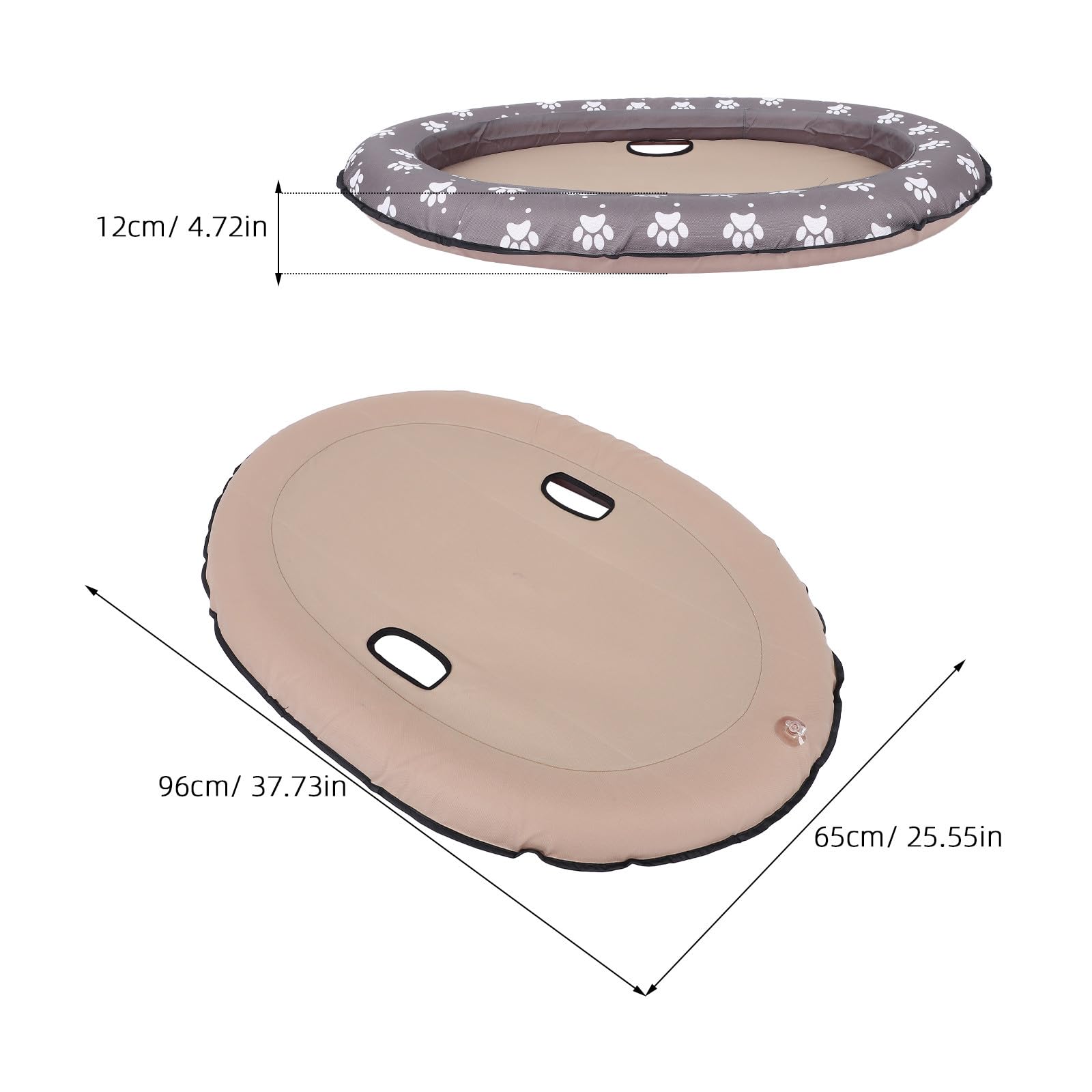 Flotador Inflable para Perros pequeños - 37.8 x 25.6 Pulgadas, balsa Inflable para Perros para Nadar - Soporte Estable, Juguete de Verano para, Accesorio para Piscina, Lago, Camping y Playa