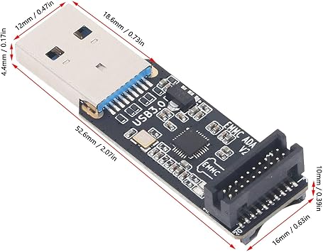 EMMC Adapter V2 USB 3.0 Card Reader Tool with TF Card Slot for EMMC Chip Data Recovery and Programming